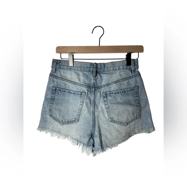 PacSun‎ Vintage High Rise Denim Shorts 27 Light Wash Frayed Cutoff - Image 4