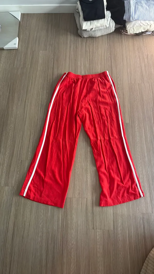Cotton track pants Red - Image 2