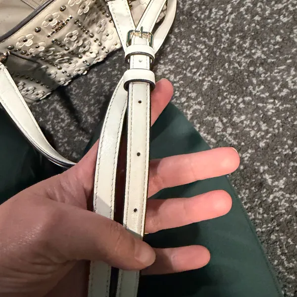Coach Studded Cream Handbag - Image 10