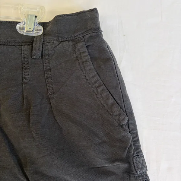 Aerie Charcoal Grey Cotton Lyocell High Waisted Shorts‎ XL Momcore Minimalist - Image 7