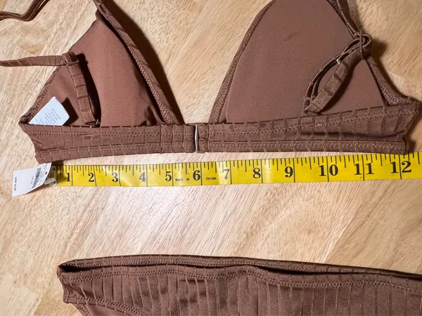 Aerie XS Women's 2 Piece Bikini Swimsuit In Brown BNWTS - Image 4