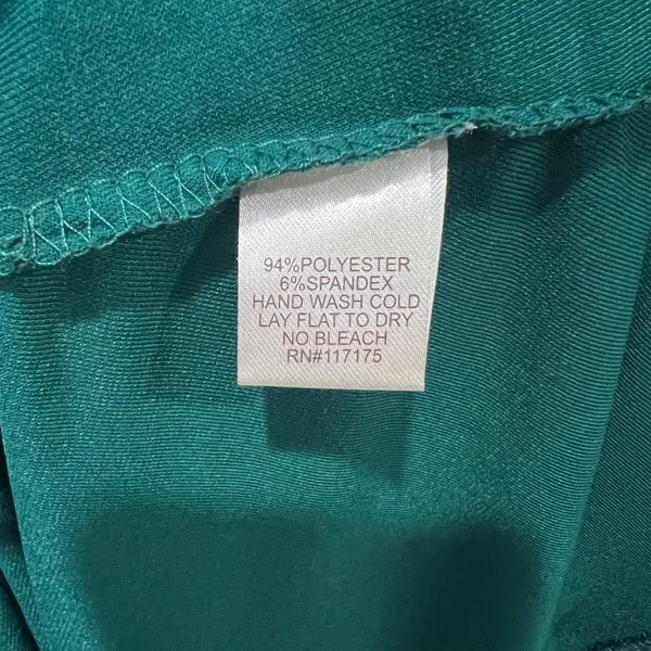 SANDIVA Teal Beaded Neckline Maxi Dress Women's Size M Sleeveless Empire Waist - Image 6