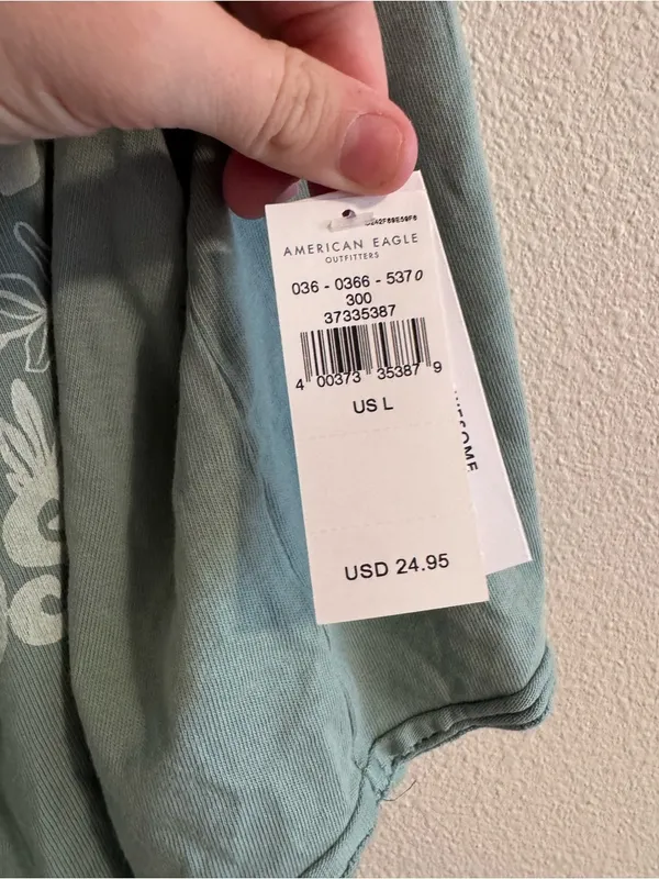 NWT Anything Is Possible Scoop Neck Crop Tank Top - Sage Green - Image 2