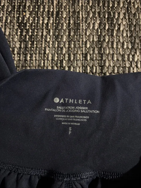 Athleta Salutation Jogger High Rise Lightweight Soft Navy Blue Size Small - Image 4