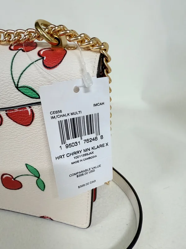 Coach Mini Klare Crossbody With Heart Cherry Print CE656 - Image 7
