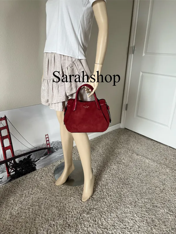 Kate Spade Dumpling Suede Small Satchel Bag - Image 7