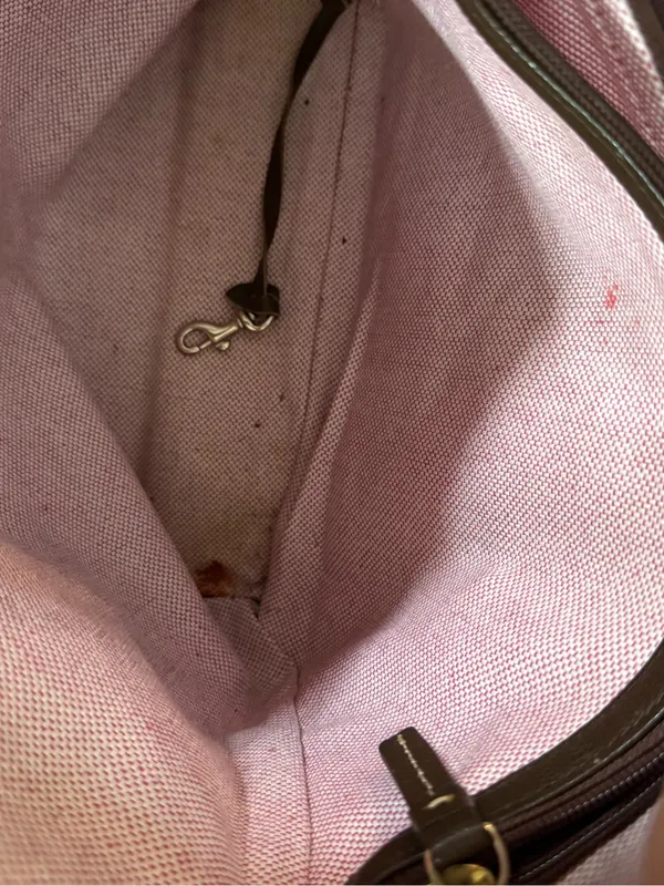 Dooney & Bourke Chocolate Brown Leather Shoulder Tote - Image 5