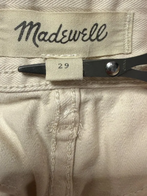 Madewell The Perfect Vintage Wide-Leg Pant: Utility Edition Women's 29 Linen Tan - Image 13