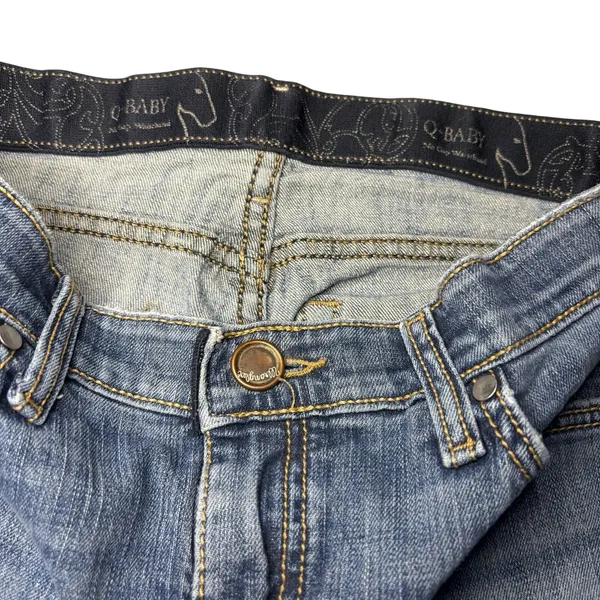 Wrangler Q-Baby Bootcut Jeans Women's 7/8 X34 Blue Denim Mid Rise Western - Image 5