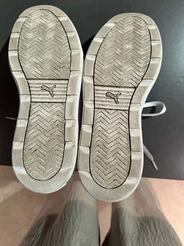 White Puma Sneakers Leather - Image 7