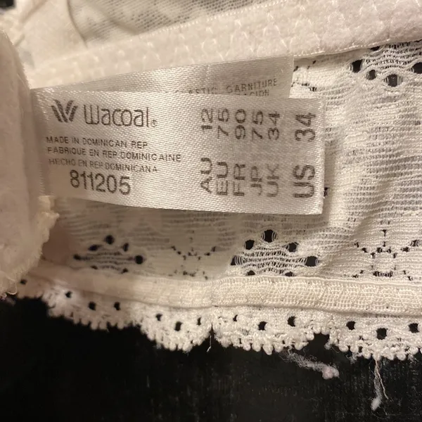 Wacoal Cream Lace Bralette Size 34 - Image 6