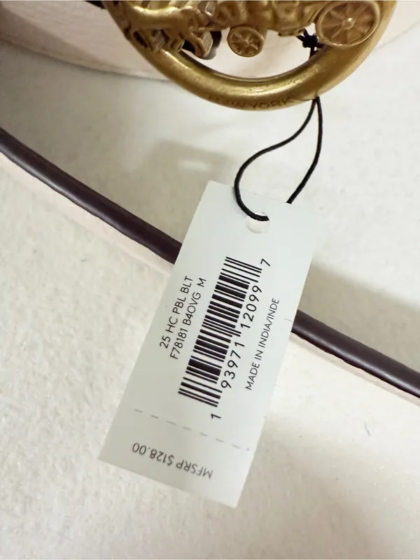 coach Horse And Carriage Belt f78181 size m - Image 3