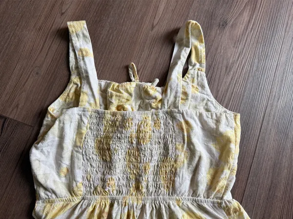 TJ Maxx Yellow floral linen dress - Image 5