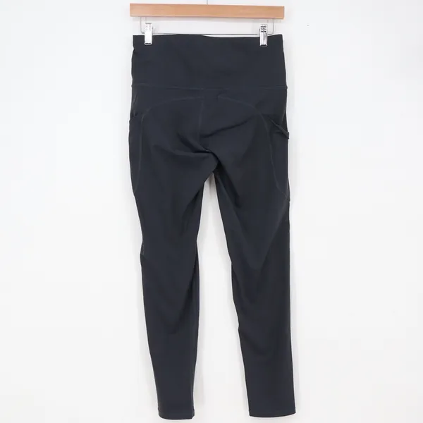 Unbranded Leggings Womens M Black High Waisted Side Pockets Activewear Excellent - Image 3