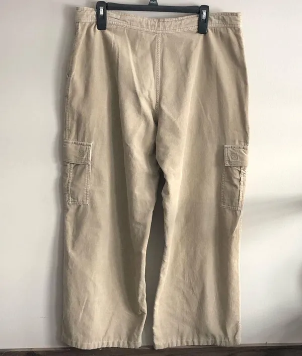 Corduroy Cargo Khakis Women’s Size 12 - Image 2