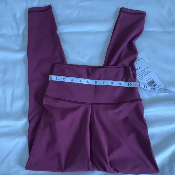 YUNOGA‎ Burgundy Yoga Leggings Size XS - Image 3