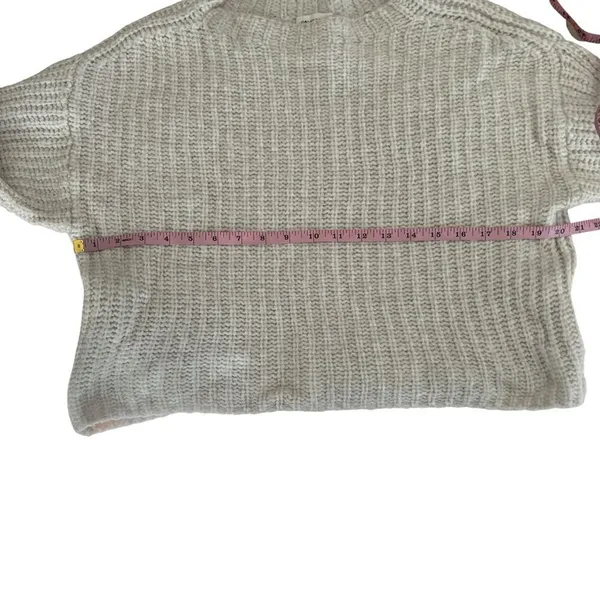 Holebrook Sweden Cajsa Ribbed Merino Wool Sweater Small Sand Shell Beige - Image 8