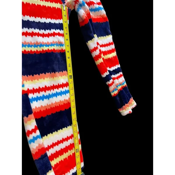Rou Phang Extra Warm Soft Red Stripe Long Sleeve Top Bottom Pajama Lounge Set L - Image 14