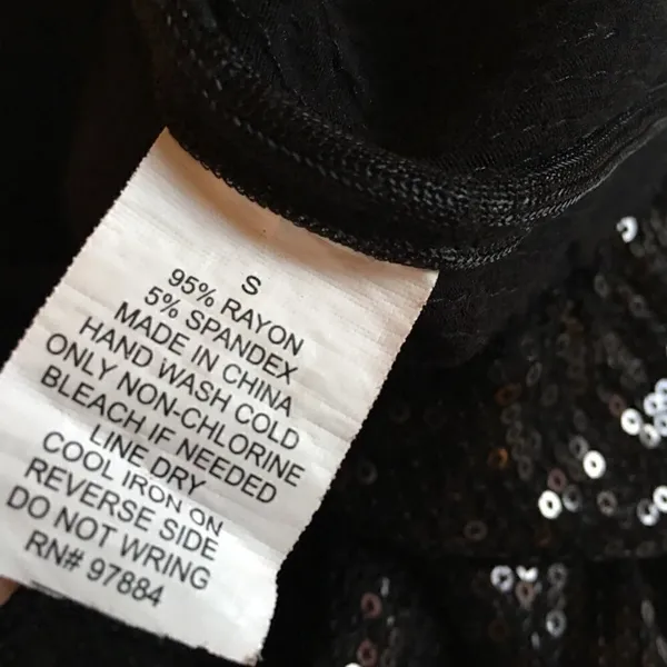 TART Black sequin full length leggings - Image 4