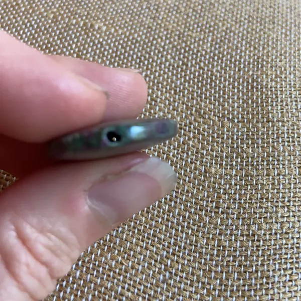 Ruby Zoisite (Anyolite) Drilled Pendant Green - Image 4