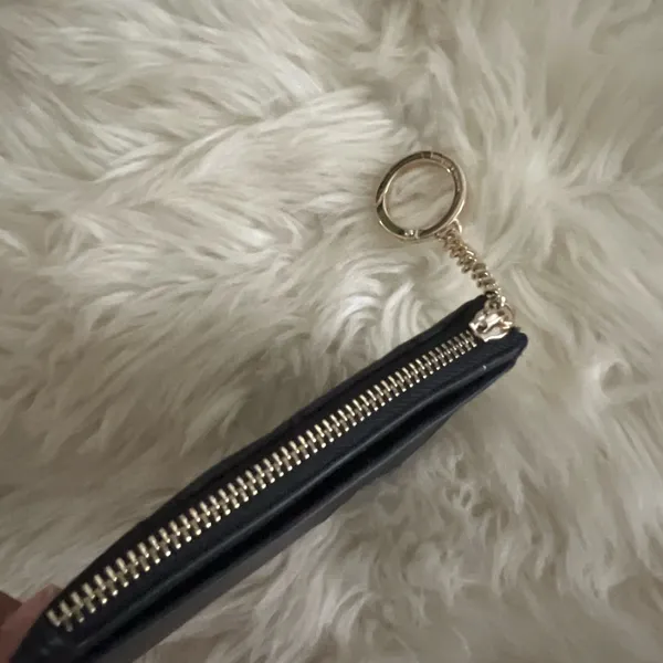 Kate Spade Black Quilted Keychain Pouch - Image 4