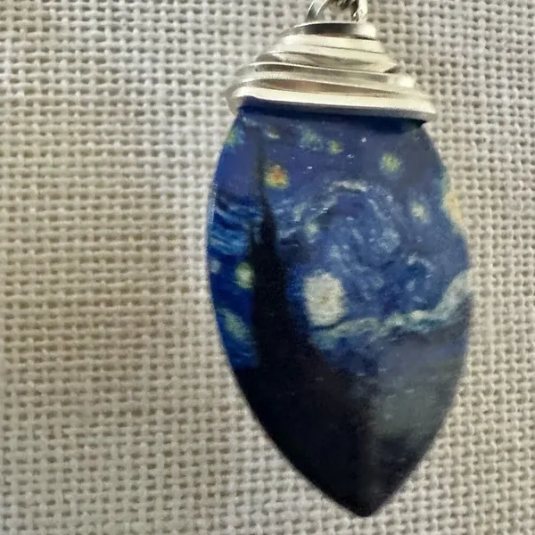 d’ears “Starry Night” Earrings – Vincent Van Gogh Artwork - Image 4