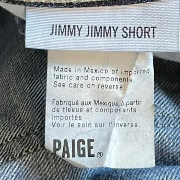 Paige Jimmy Jimmy Denim Short Distressed 28 - Image 5