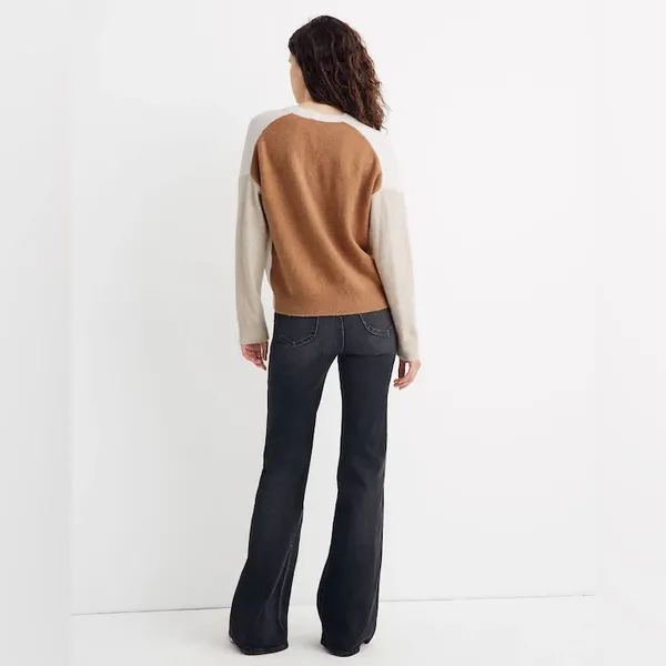 Madewell Short Kent Ex-Boyfriend Cardigan Sweater in Colorblock Large‎ casual - Image 2