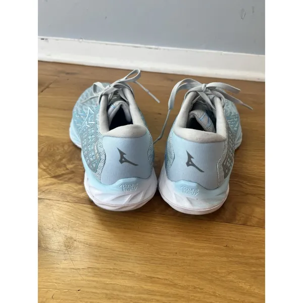 Mizuno Wave Inspire 20 Women's Cerulean‎ Blue White Running Shoes Size 9.5 - Image 4