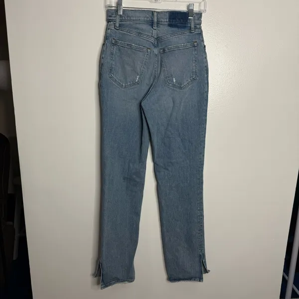 Abercrombie & Fitch Curve Love The 90's Straight Ultra High Rise‎ Size 26/2R - Image 4