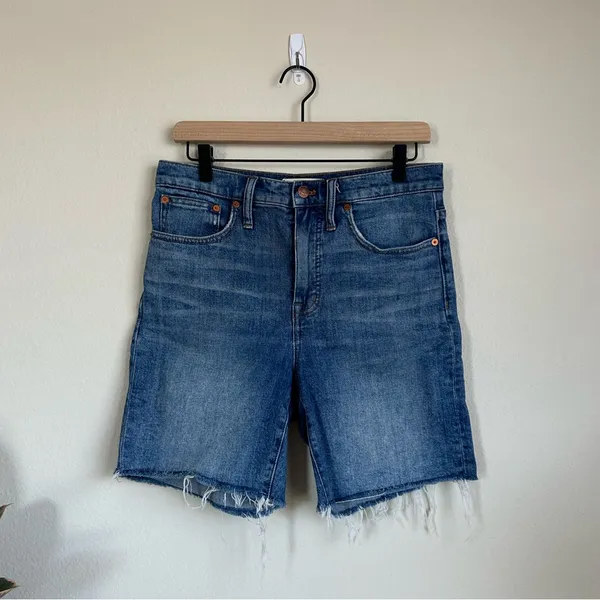 Madewell High Rise Denim Mid Rise Shorts - Image 8