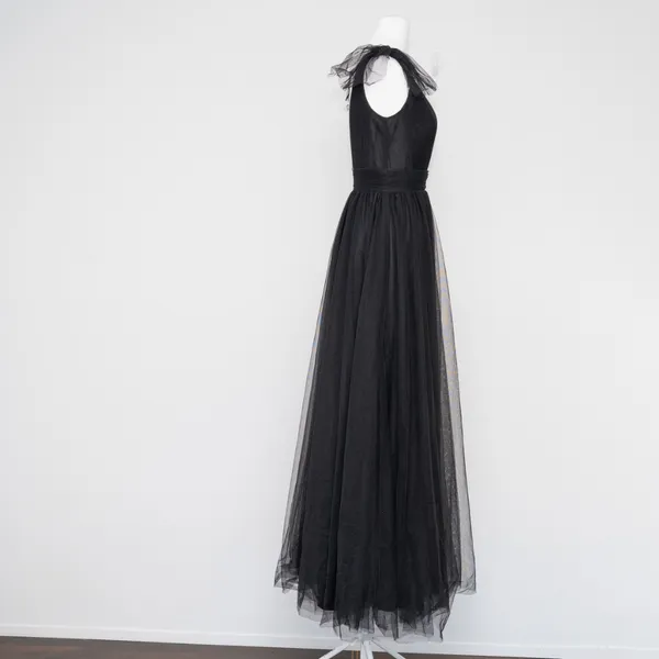 Betsy & Adam |‎ Gigi Long Ruffle Mesh Dress - Image 7