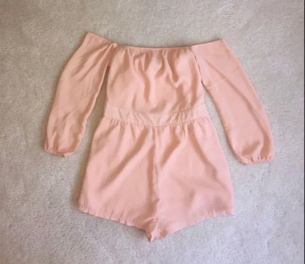Sabo Skirt Peach Romper - Image 3
