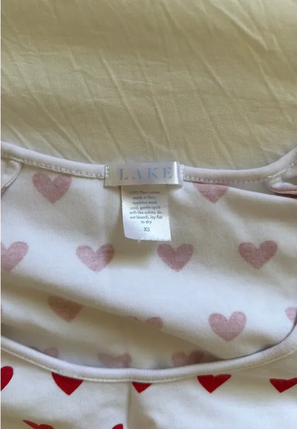 Lake pajamas heart set White Size XS - Image 3