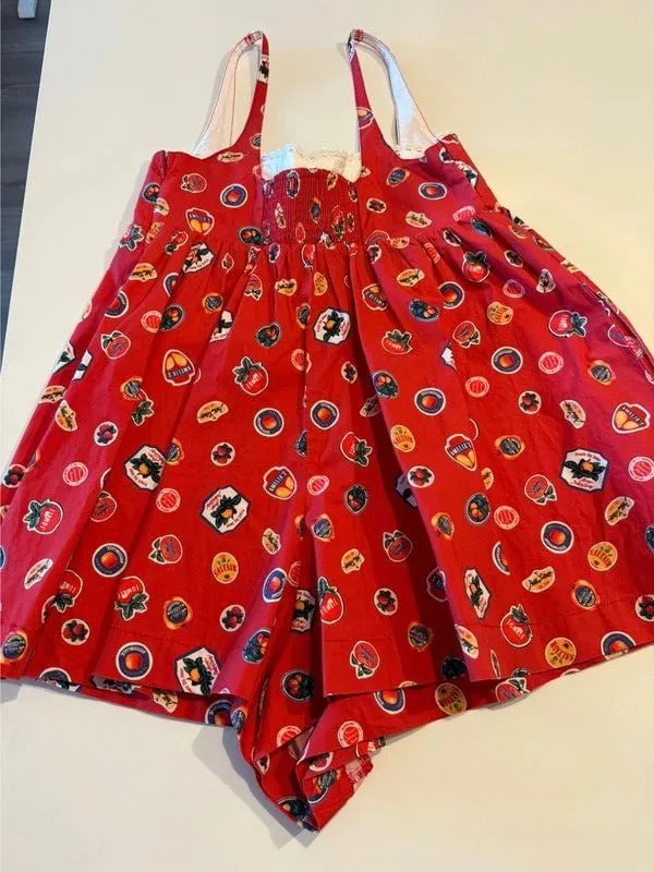 Maeve Anthropologie Red Romper - Image 2
