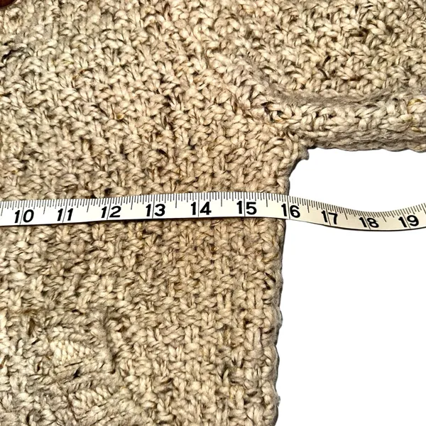Abercrombie & Fitch Vintage Wool Blend Speckled Knit Hooded Sweater Y2K SMALL - Image 5