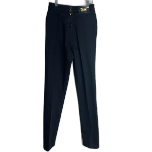 Vintage high waist lawman western denim jeans in black cowboycore‎ size 25 - Image 8