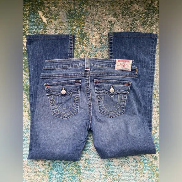 Vintage Y2K True Religion Becky boot cut jeans, size 29 - Image 2