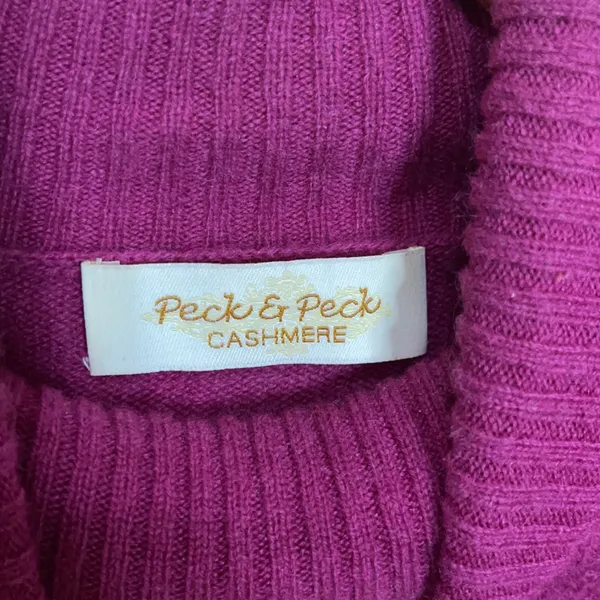 Peck and peck turtleneck cashmere top - Image 4