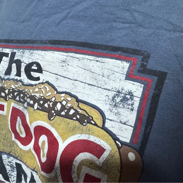 NASCAR The Hot Dog Stand Graphic T-shirt Blue Fourth Of July Racing Large - Image 3