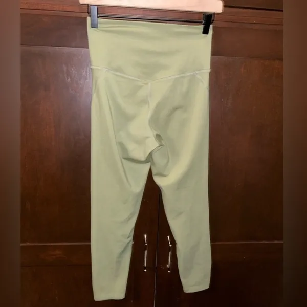 Girlfriend Collective High Waisted Olive Green Leggings Workout Gym - Image 4