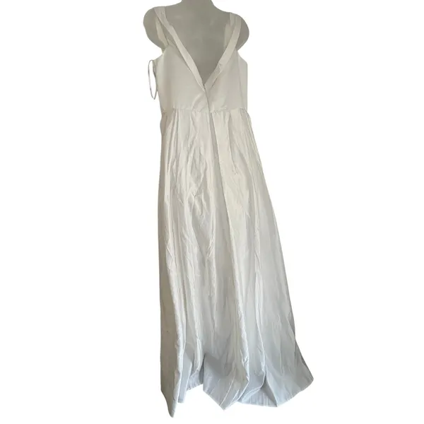 Lulu's Extraordinary Vow Off Shoulder Wedding Dress White XL Pockets A-Line - Image 3