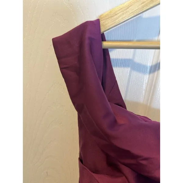 Lulus Showing Off A Little Magenta Asymmetrical Tulip Midi Dress XS Formal NWT - Image 9