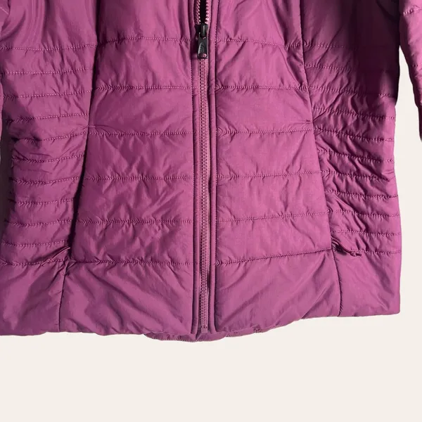 The North Face Women’s Harway Nylon Stand Collar Purple Puffer Jacket S - Image 3