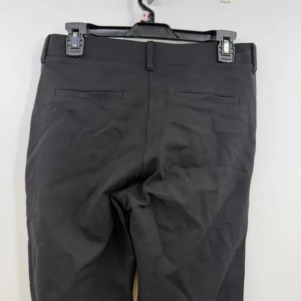 Betabrand Dress Pant Yoga Pants M Long Black Straight Leg Ponte 34 Inseam - Image 4