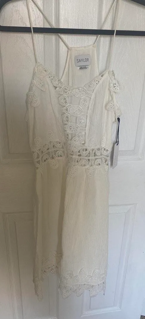 Saylor Crochet Lace Dress - Image 3