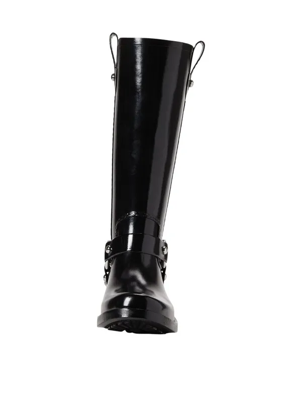 NWT Michael Michael Kors Womens Stormy Rain Boot Harness 40F2STFB5Q Black 8M - Image 2