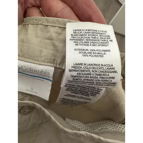 Columbia Convertible Pants Size S Omni-Shield Active Hiking Zip Women's - Image 9