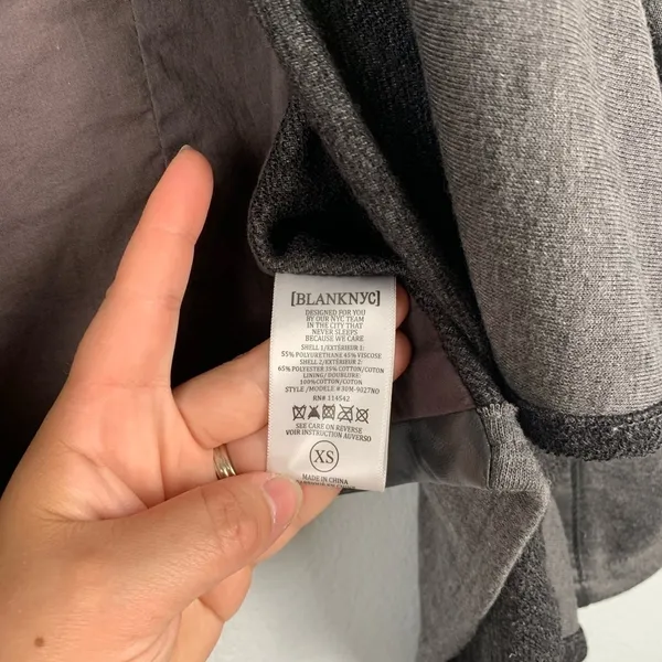 Blank NYC Draped Motto‎ Style Jacket Gray XS - Image 6