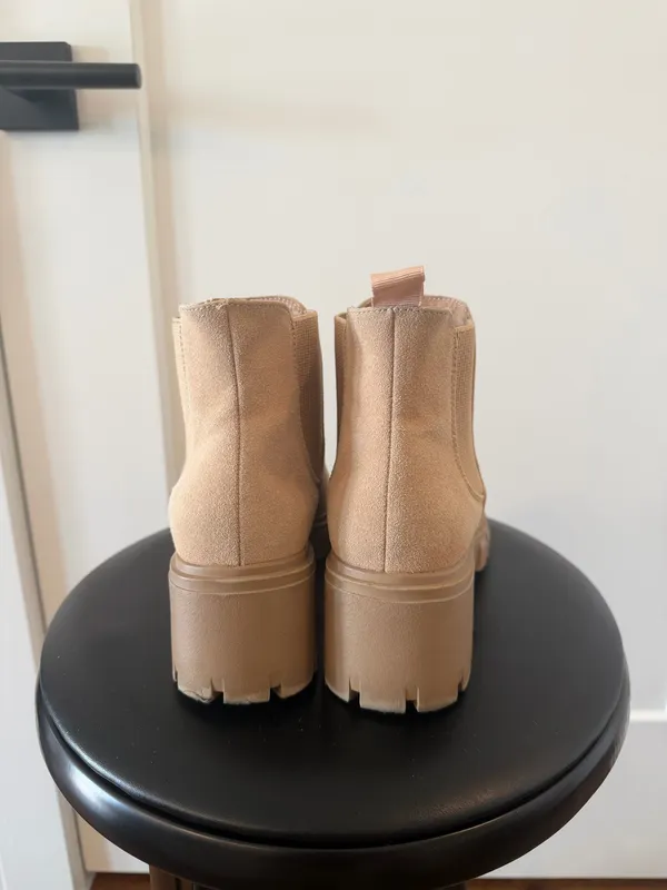 Suede Booties Tan Size 6.5 - Image 4
